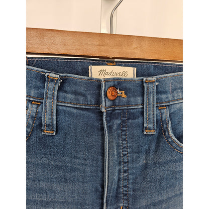 Madewell Jeans Women' Sz 27 Blue 10" High Rise Skinny Medium Wash Denim