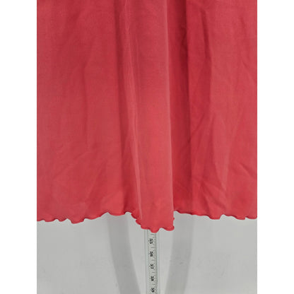 Vintage 1990s Passports Women Sz M Maxi Length Short Sleeve Dress Pink