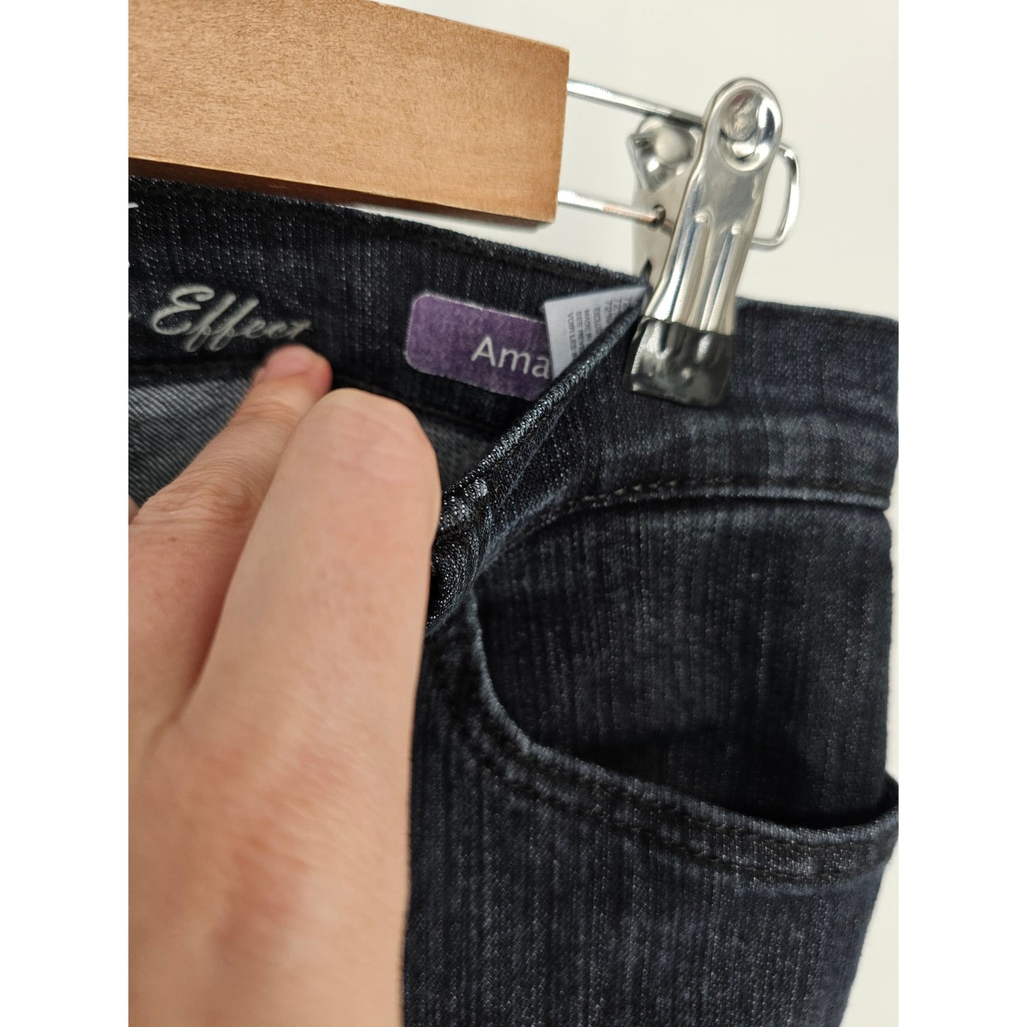 Gloria Vanderbilt Womens Sz 6 All Around Slimming Effect Blue Jeans Dark Wash