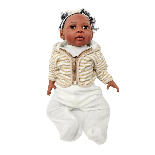 Paradise Galleries Reborn Baby Doll African American Weighted Artist Signed