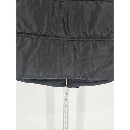 For Cynthia Womens Sz PS Petite Black Zip Up Puffer Vest Pleated