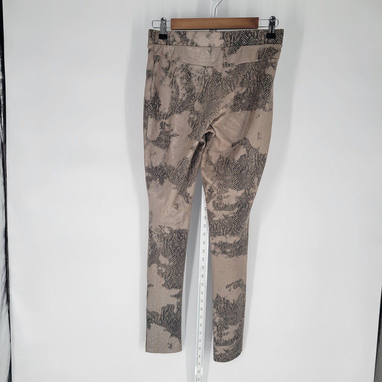 Philosophy Womens Sz S Pull On Leggings Brown Snakeskin Print