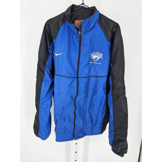 Air Force Falcons Mens Sz XL Windbreaker Jacket Nike Team Blue Black