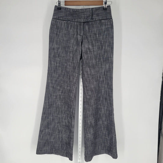 Vintage Y2K Isabella Rodriguez Womens Sz 4 Wide Flare Leg Dress Pants Gray