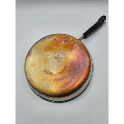 Vintage Revere Ware Skillet Fry Pan Pre 1968 Copper Clad Stainless Steel 8 in