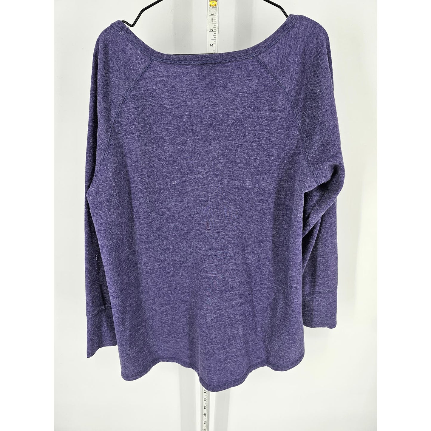 Champion Womens Sz XXL Long Sleeve Scoop Neck Lightweight Sweatshirt Purple