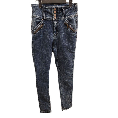 Vintage Y2K 2000s Geso Jeans Juniors Sz 11 High Waist Blue Acid Wash