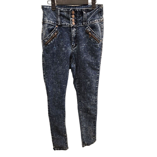 Vintage Y2K 2000s Geso Jeans Juniors Sz 11 High Waist Blue Acid Wash