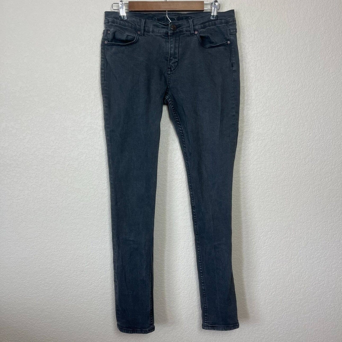 Jeans by Buffalo Jeans ajustados gris oscuro para mujer Sz 10