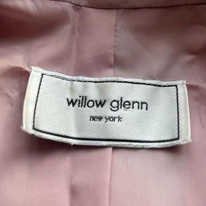 Willow Glenn New York Womens Sz L Pink Metallic Pinup Style Dress w/ Belt