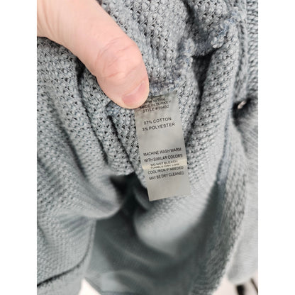 Soft Surroundings Womens Sz 1X Snap Front Boyfriend Shacket Light Blue Cotton