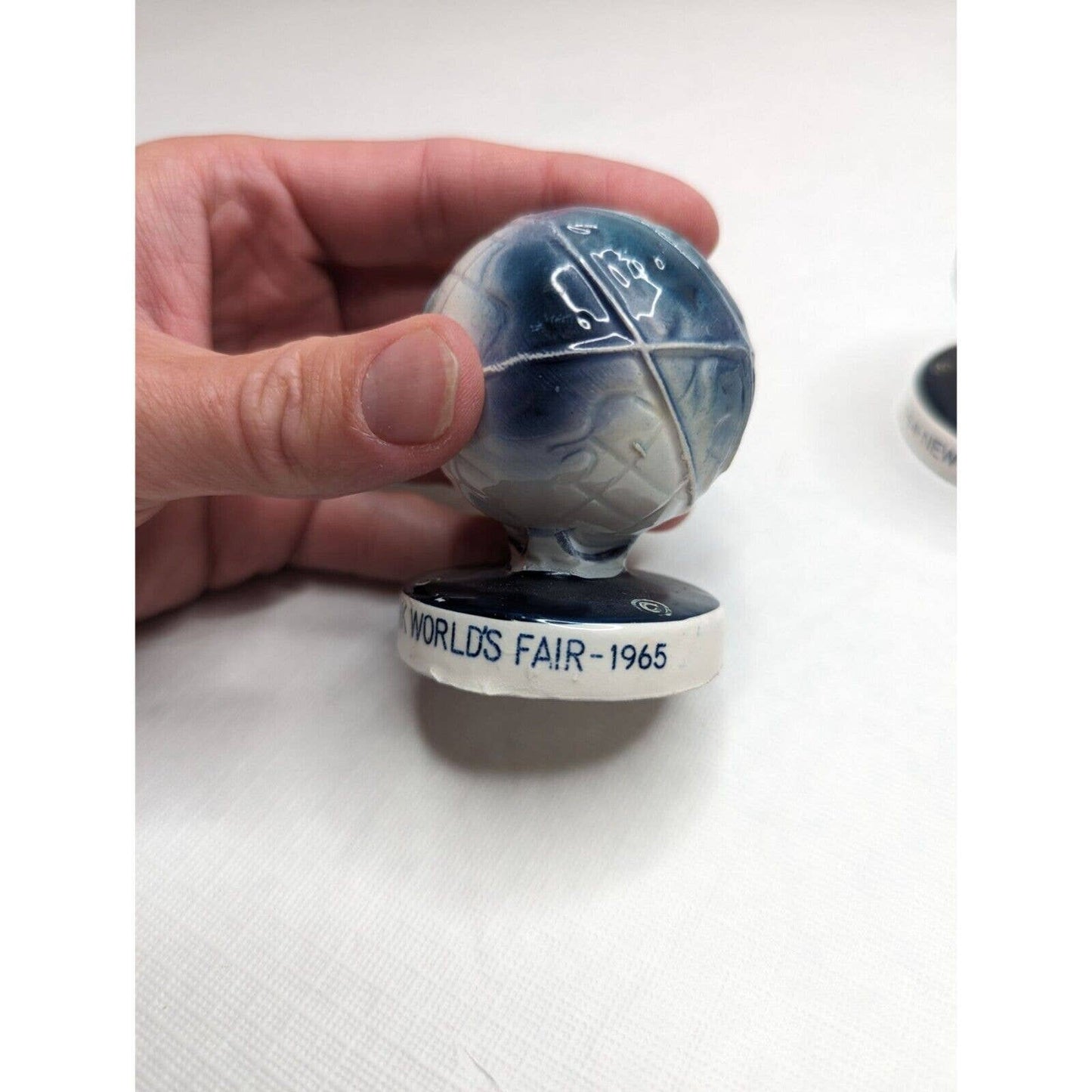 1964-65 New York World's Fair Unisphere Globe SALT & PEPPER SHAKERS