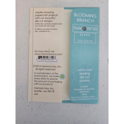 Memory Box Blooming Branch Steel Craft Die Style 98750