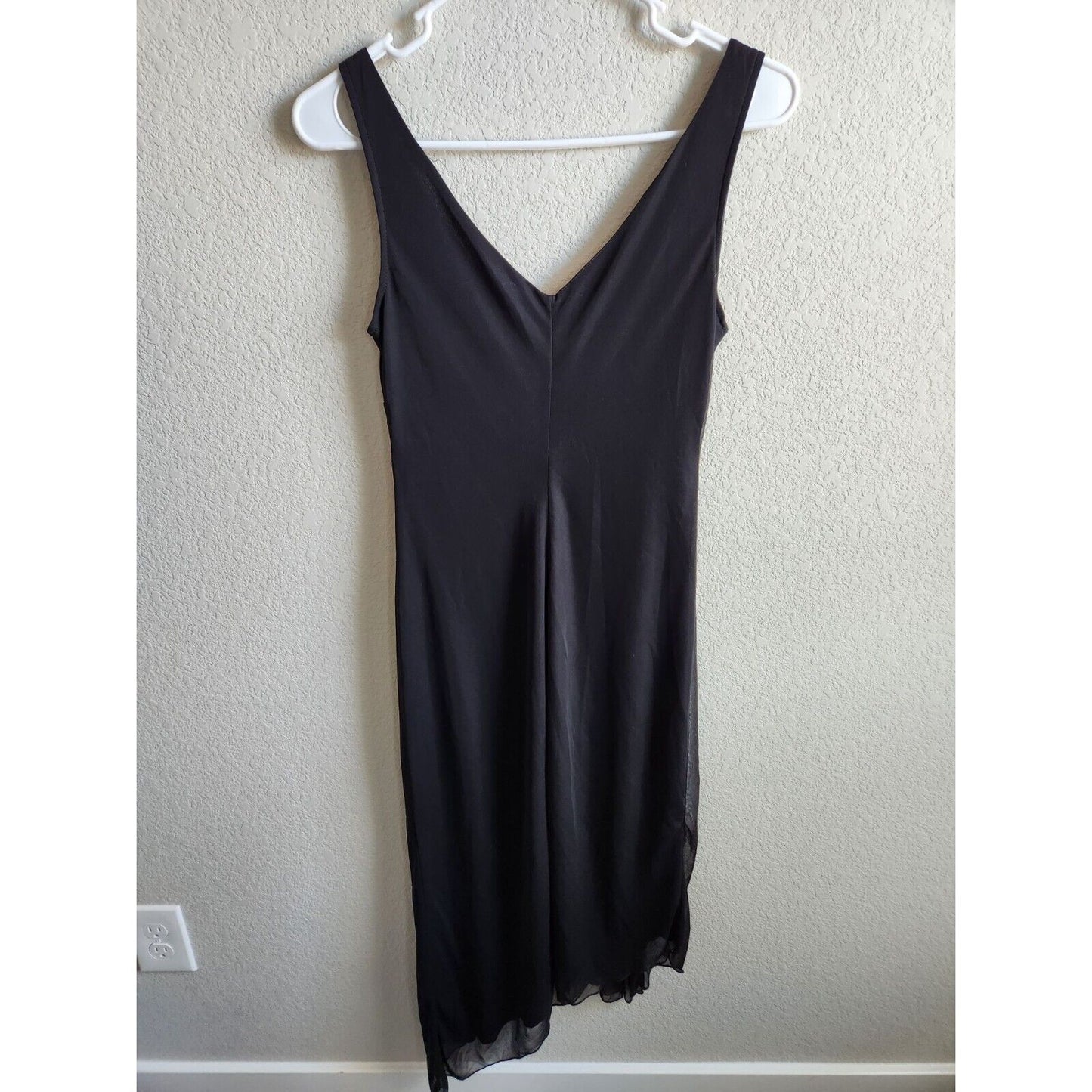 Vintage Ruby Rox Womens Sz M Vintage Asymmetrical Hem Dress Black