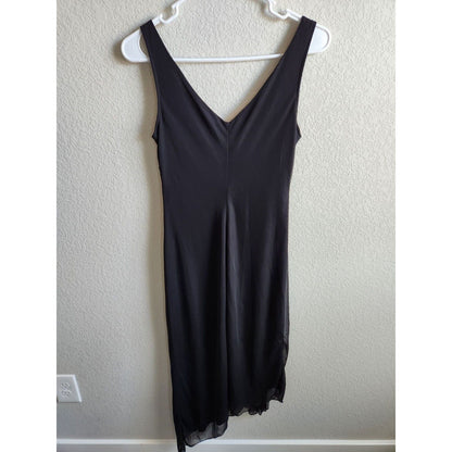 Vintage Ruby Rox Womens Sz M Vintage Asymmetrical Hem Dress Black
