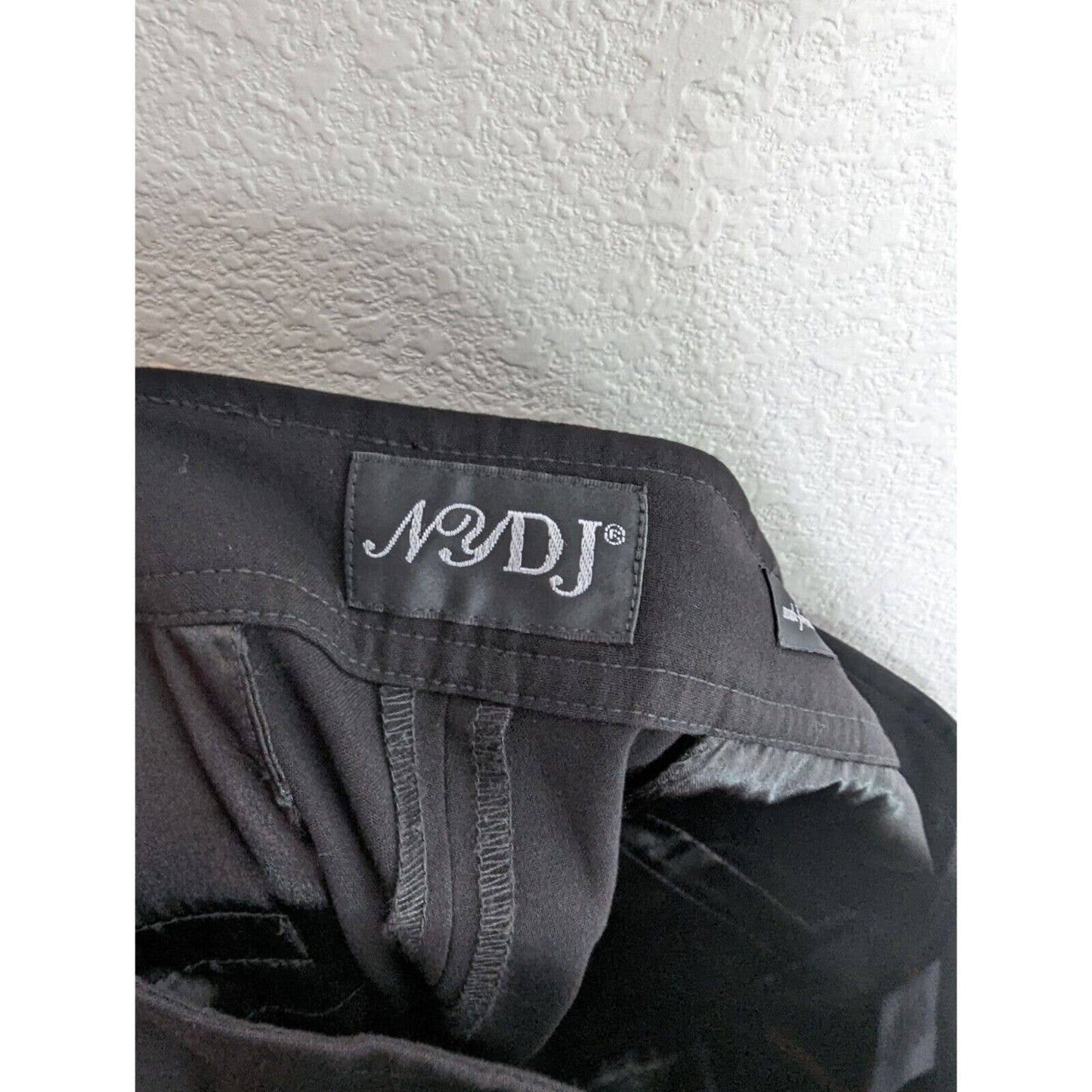 NYDJ Not Your Daughters Jeans Mujer Sz 12 Pantalones de vestir de pierna recta Negro