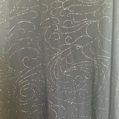 Orsay Womens Sz M Scoop Neck Maxi Cocktail Dress Glitter Print