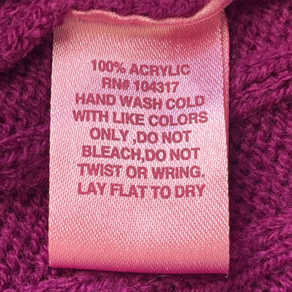 Derek Heart Womens Sz M Purple Sweater Dress Ribbed Long Sleeve