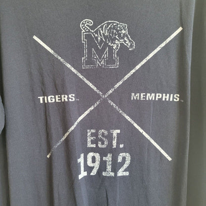 Memphis Tigers Mens Sz XXL Short Sleeve T Shirt Blue by Alma Mater NWOT