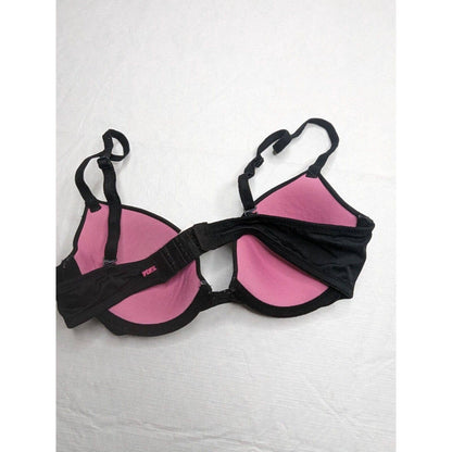 Pink by Victorias Secret Womens Sz 32A Classic T Shirt Bra Black