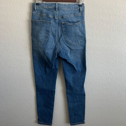 Garage Juniors Sz 7 High Waist Skinny Jeans Light Wash Court Short