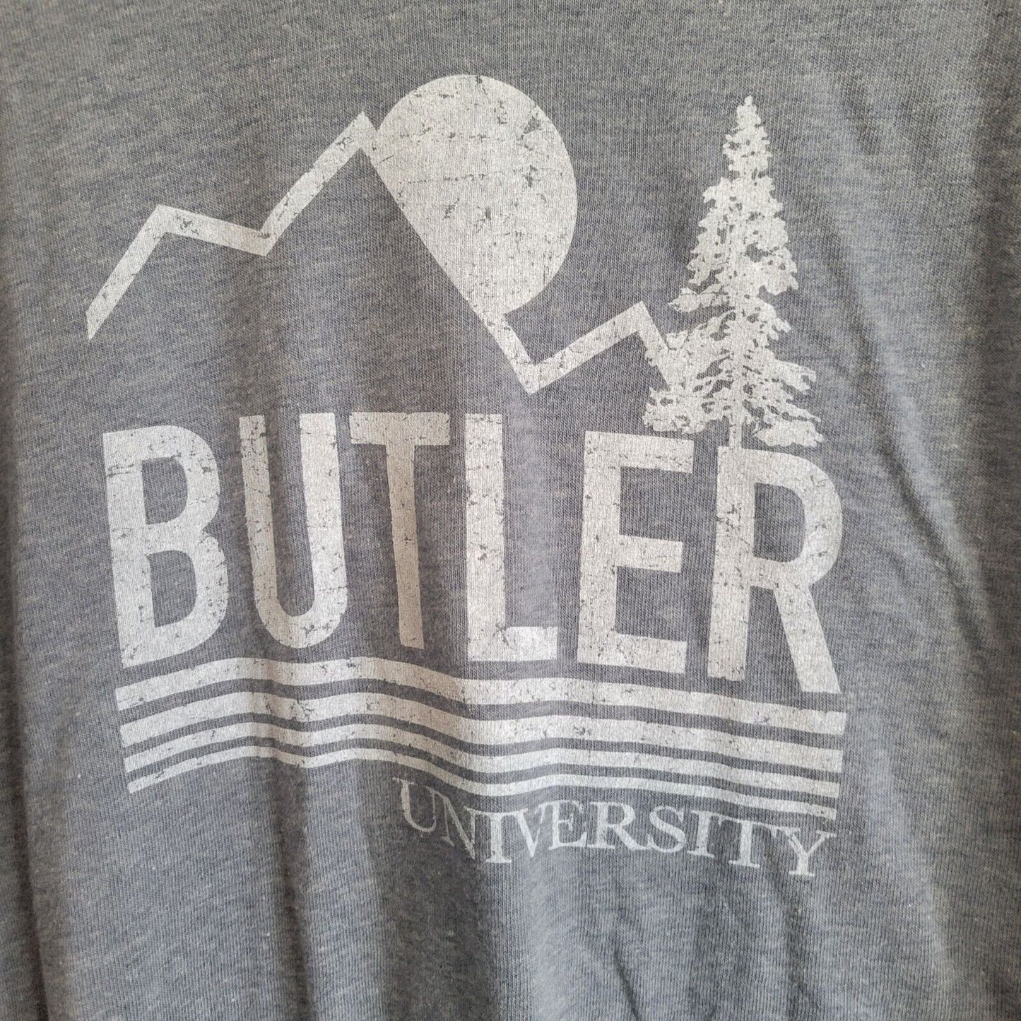 Butler University Womens Sz L Long Sleeve T Shirt by alma Mater Gray NEW