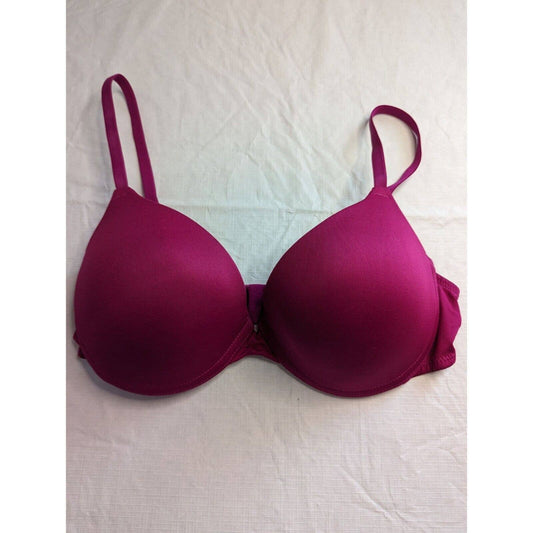 So Intimates Womens Sz 36C Padded Push Up Bra Dark Purple Pink