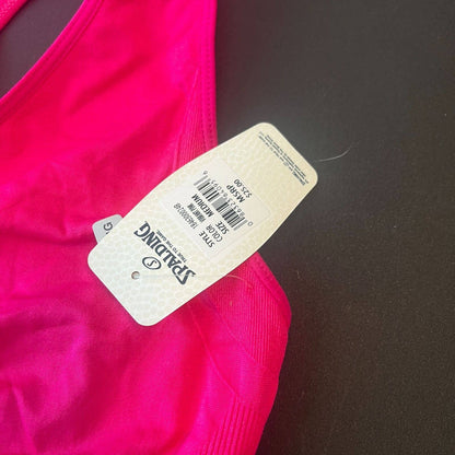 Spalding Womens Sz M Racerback Sports Bra Pink NEW