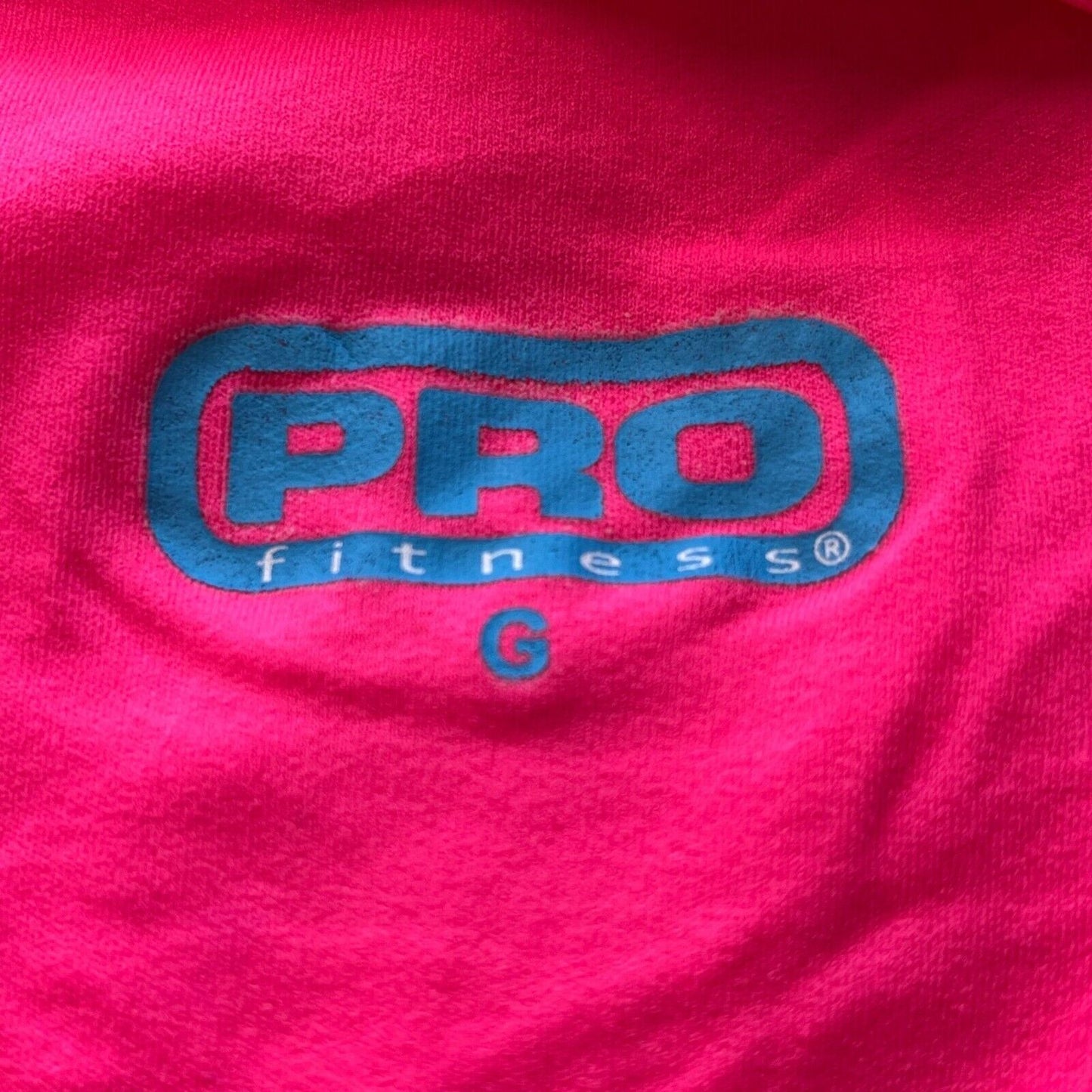 Pro Fitness Womens Sz L Hot Pink Fitted Athletic T Shirt