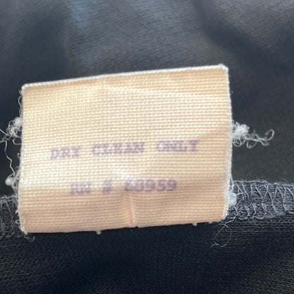 Vintage Harolds Womens Sz S Maxi Dress Solid Black Sleeveless