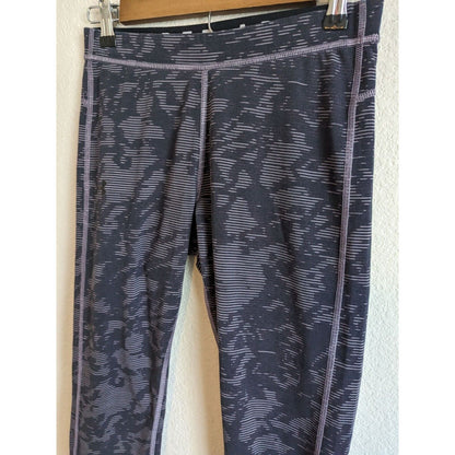 Under Armour Womens Sz M Fitted Athletic Leggings Full Length Printed