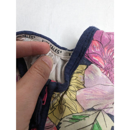 Kids Tales Baby Girls Sz 12M One Piece Zip Up Outfit Colorful Watercolor Floral