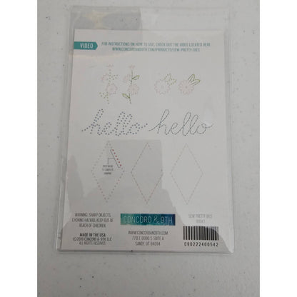 Concord & 9th Sew Pretty Craft Dies Hello Floral 10643