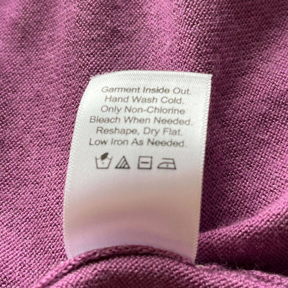 Coldwater Creek Womens Sz M Wool Blend Long Sleeve Shirt Light Purple