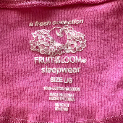 Fruit of the Loom Girls Sz L Short Sleeve Nightgown Pajamas Penguin Winter