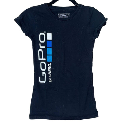 Go Pro GoPro Womens Sz S Short Sleeve T Shirt Be A Hero Advertising