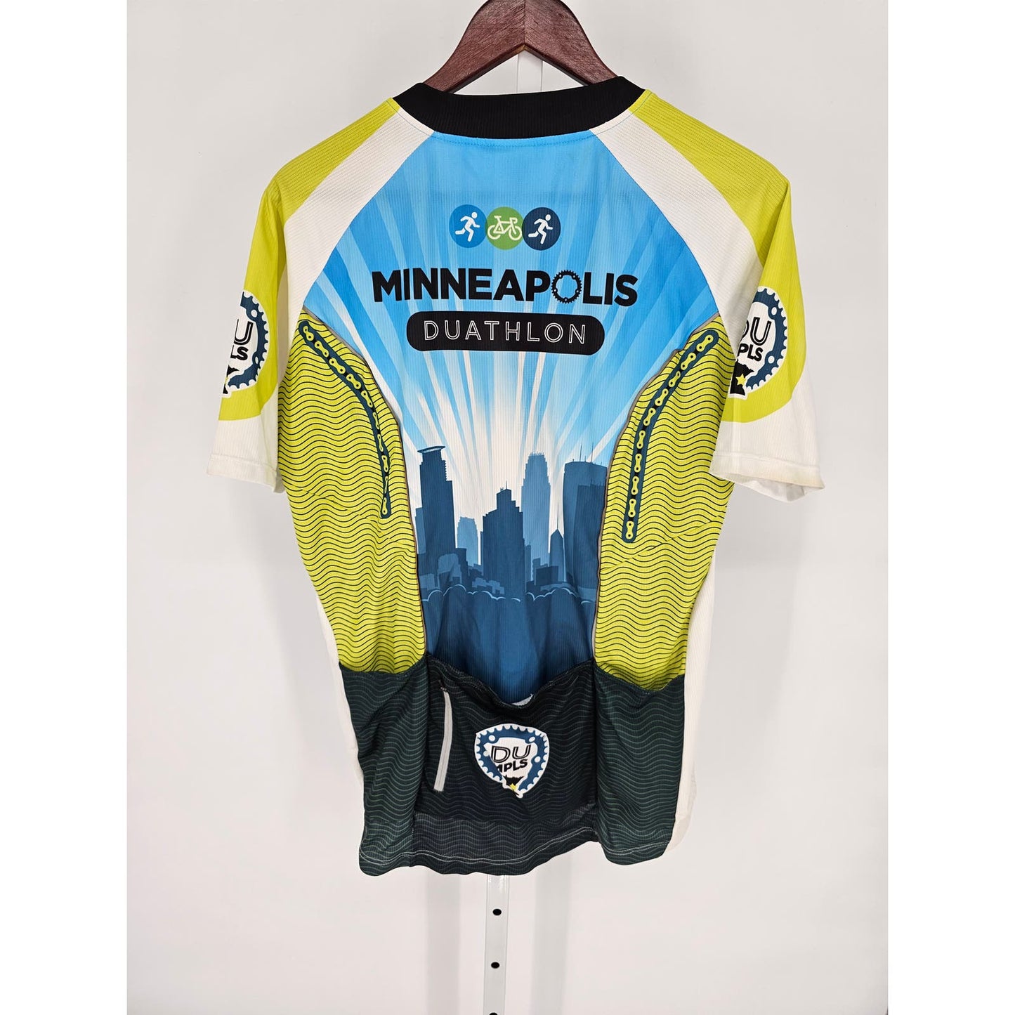 Team Ortho Womens Sz L Full Zip Cycling Jersey Minneapolis Duathlon