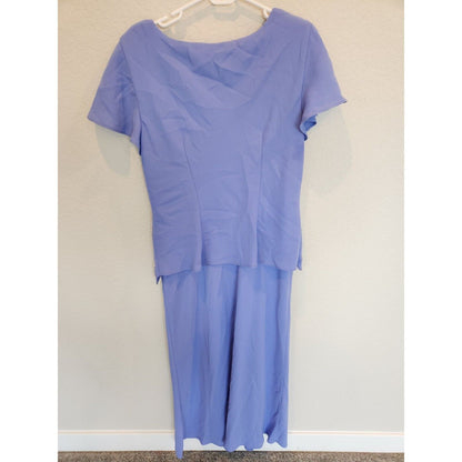 SL Fashions Womens Sz 14 Mother of the Bride Dress Periwinkle Light Purple