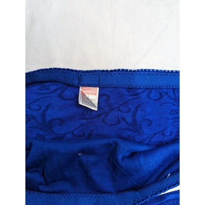 Vintage 1990s Heavenly Secrets Womens Sz L Briefs Panties Blue Lace