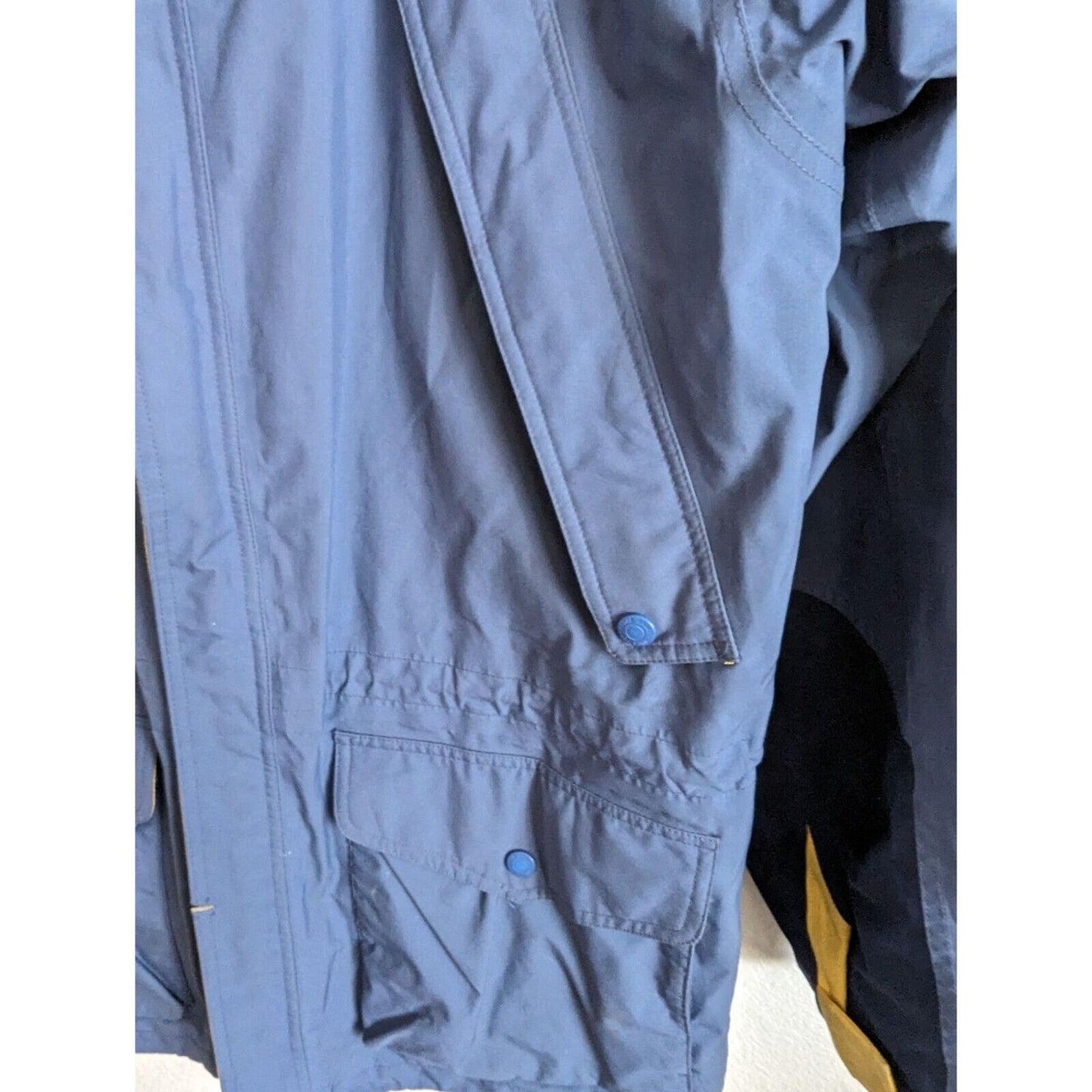 Eddie bauer Mens Sz L Outdoor Heavy Jacket Coat Nylon Blue