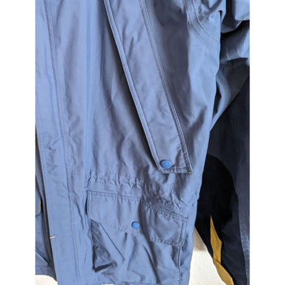 Eddie bauer Mens Sz L Outdoor Heavy Jacket Coat Nylon Blue
