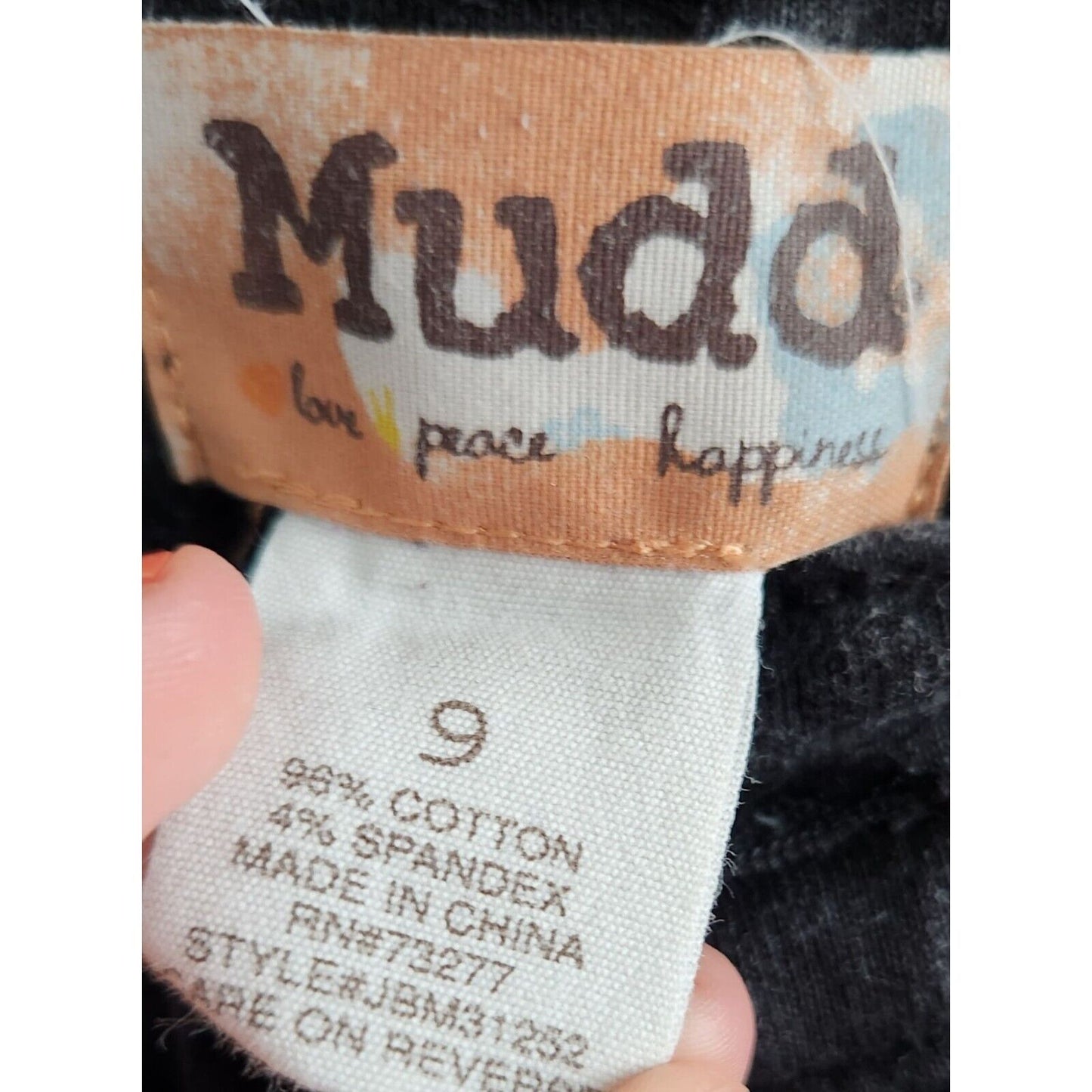 Mudd Juniors Sz 9 Black Skinny Jeans Cotton Blend Stretch