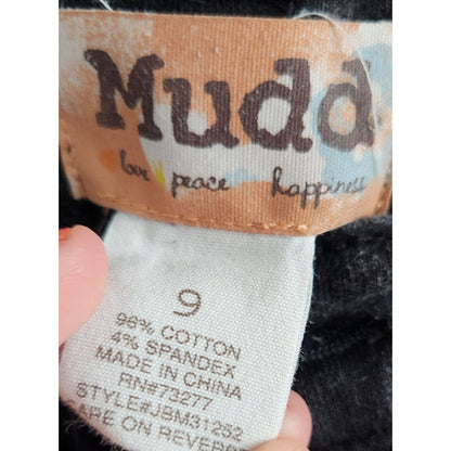 Mudd Juniors Sz 9 Black Skinny Jeans Cotton Blend Stretch