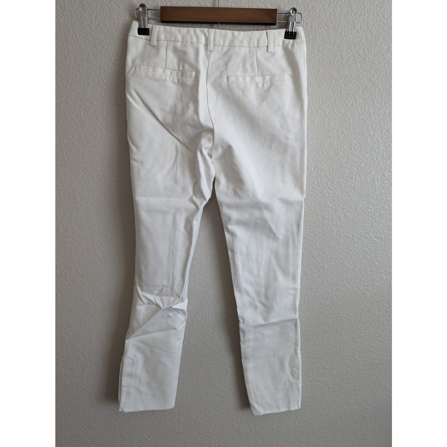 Voir Executives Womens Sz XS Ankle Length Skinny Career Pants White