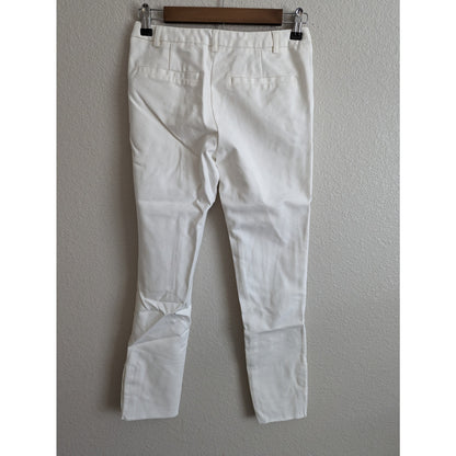 Voir Executives Womens Sz XS Ankle Length Skinny Career Pants White