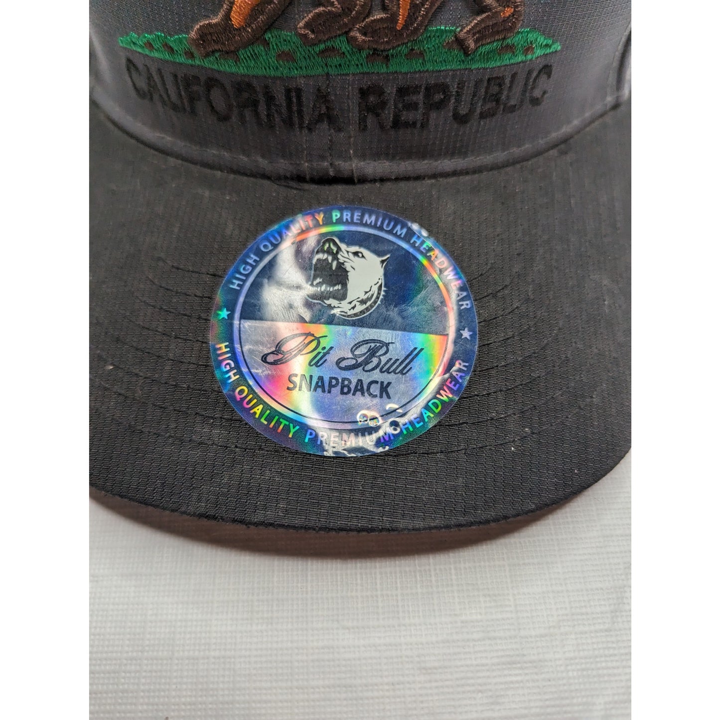 Pit Bull California Republic Part Mesh Snapback Trucker Hat Cap