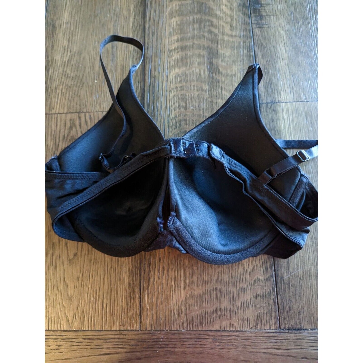 Vintage 1990s Vassarette Womens Sz 36C T Shirt Bra Black