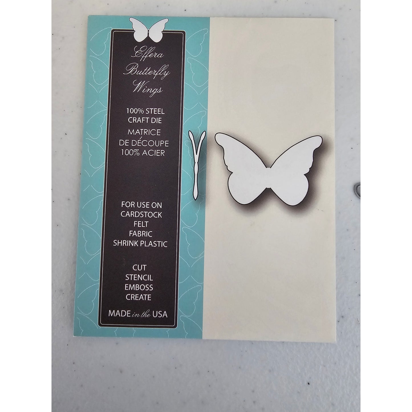 Memory Box Steel Craft Die Set Effera Butterfly Wings Style 98863