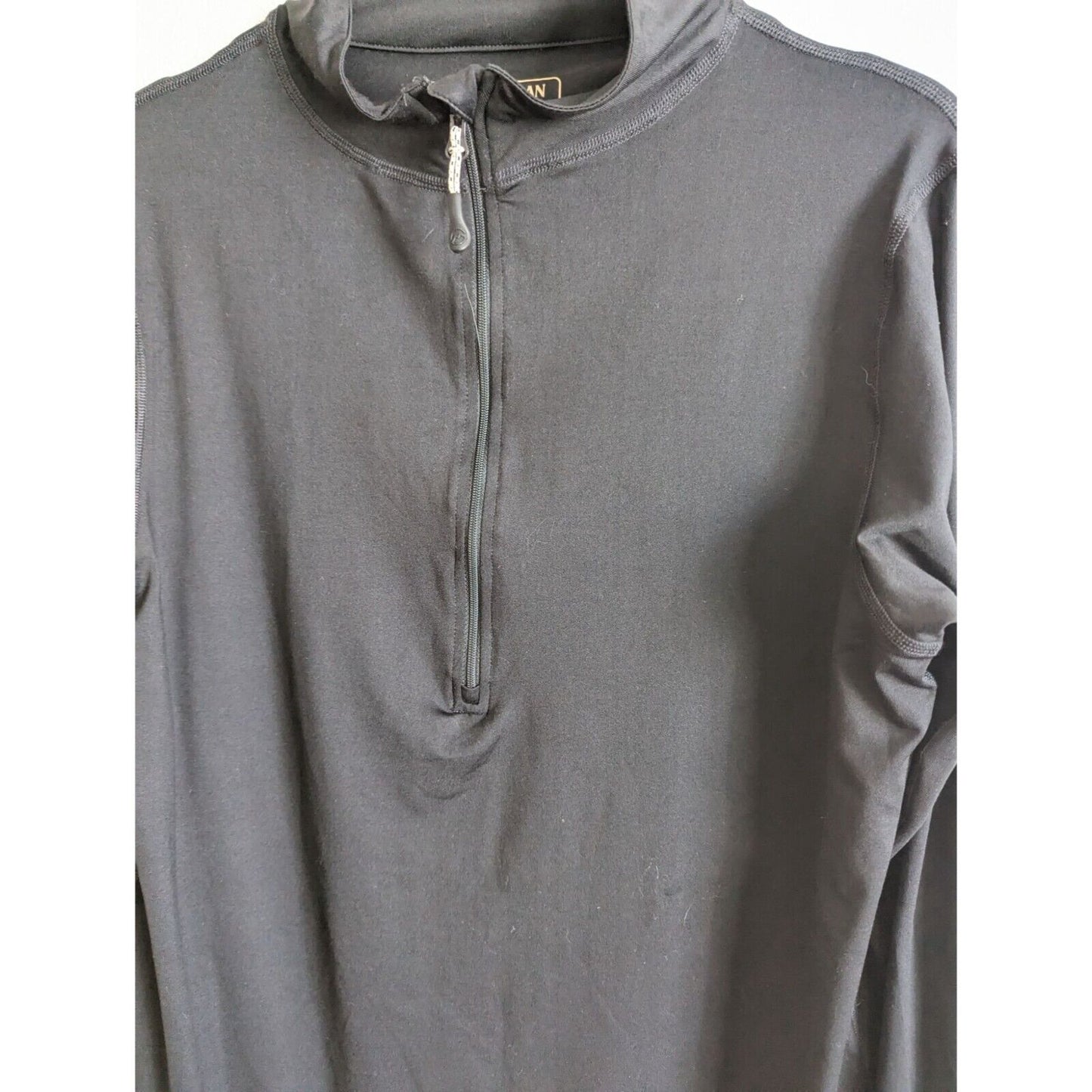 Magellan Outdoors Mens Sz M 1/2 Zip Athletic Lightweight Jacket Black