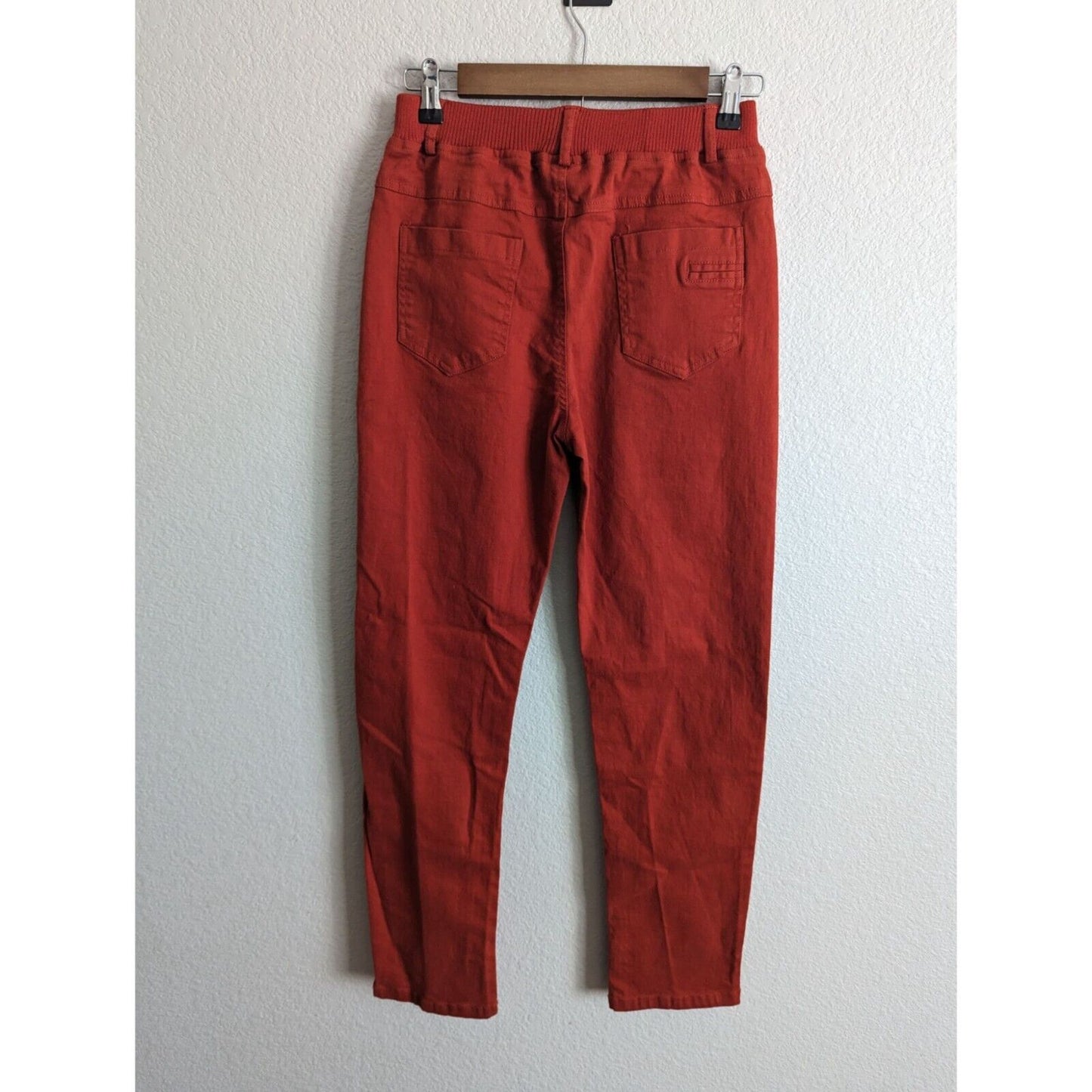 BYCR Womens Sz S Poll On Slim Leg Red Pants